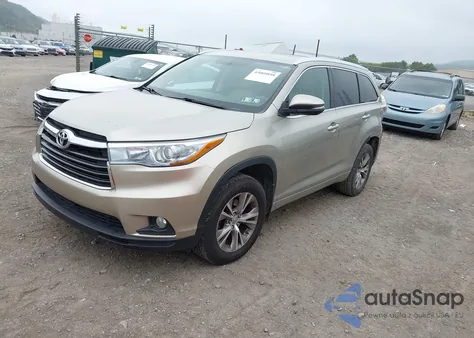 2015 Toyota Highlander Xle V6 from USA, damaged, VIN 5TDJKRFHXFS148310